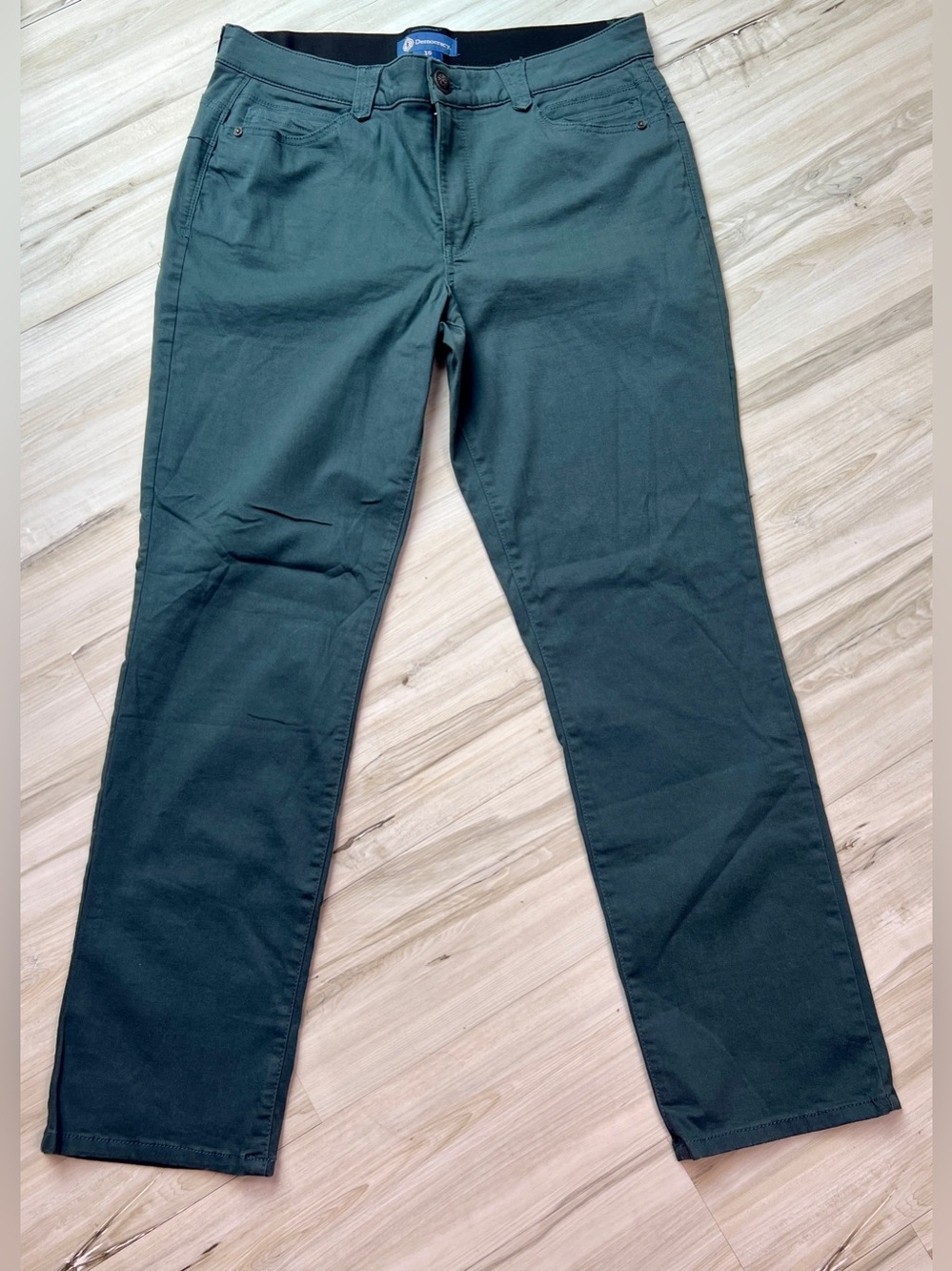 Democracy “Ab”solution Straight Leg Chino Pant | Size 16 |Dark Teal